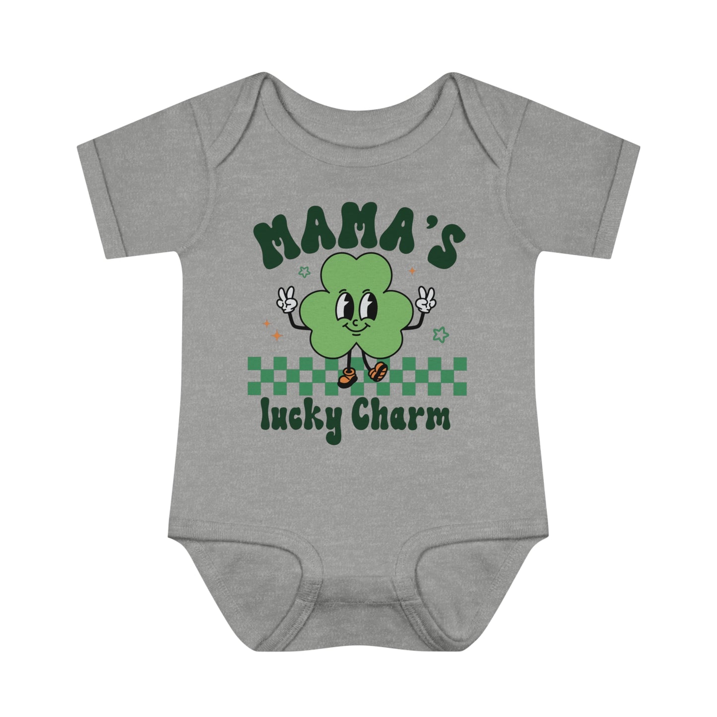 St Patricks Mamas Lucky Charm Infant Onesie Baby Rib Bodysuit