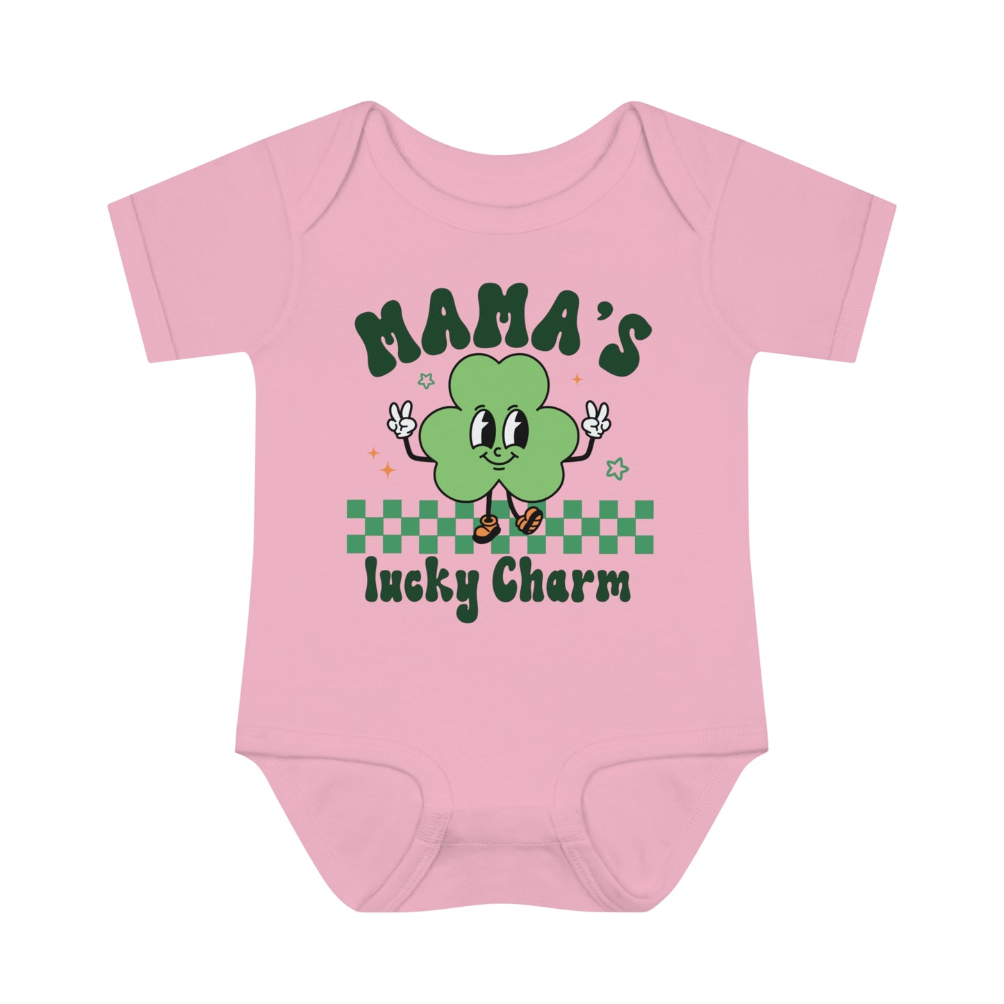 St Patricks Mamas Lucky Charm Infant Onesie Baby Rib Bodysuit