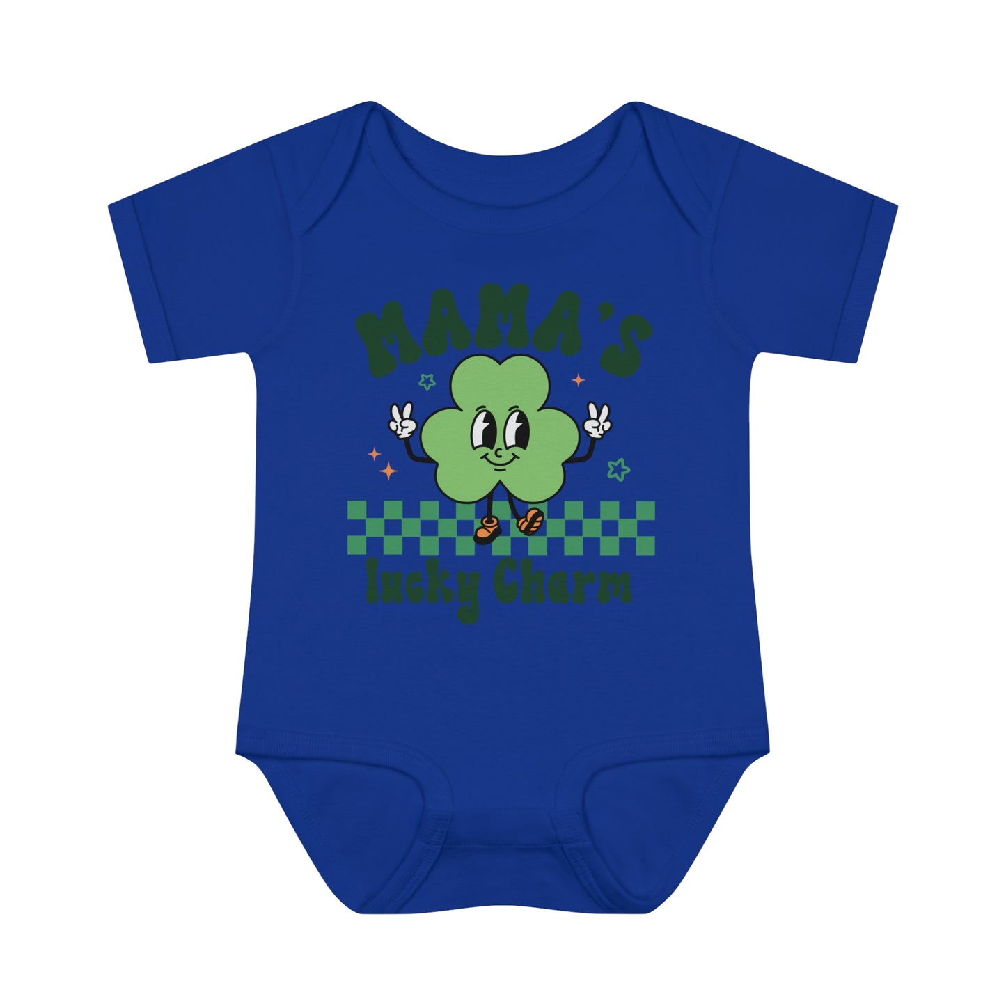 St Patricks Mamas Lucky Charm Infant Onesie Baby Rib Bodysuit