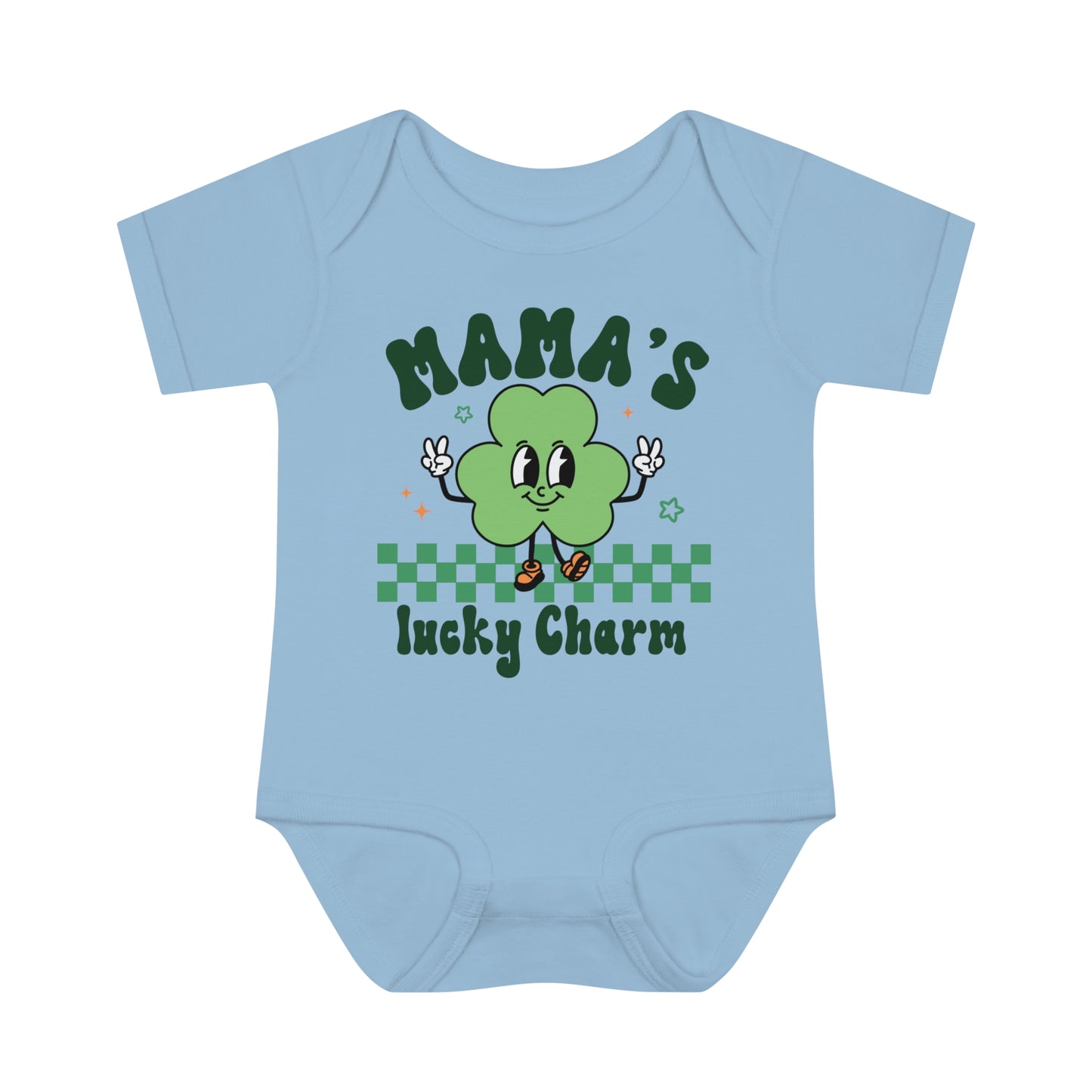 St Patricks Mamas Lucky Charm Infant Onesie Baby Rib Bodysuit
