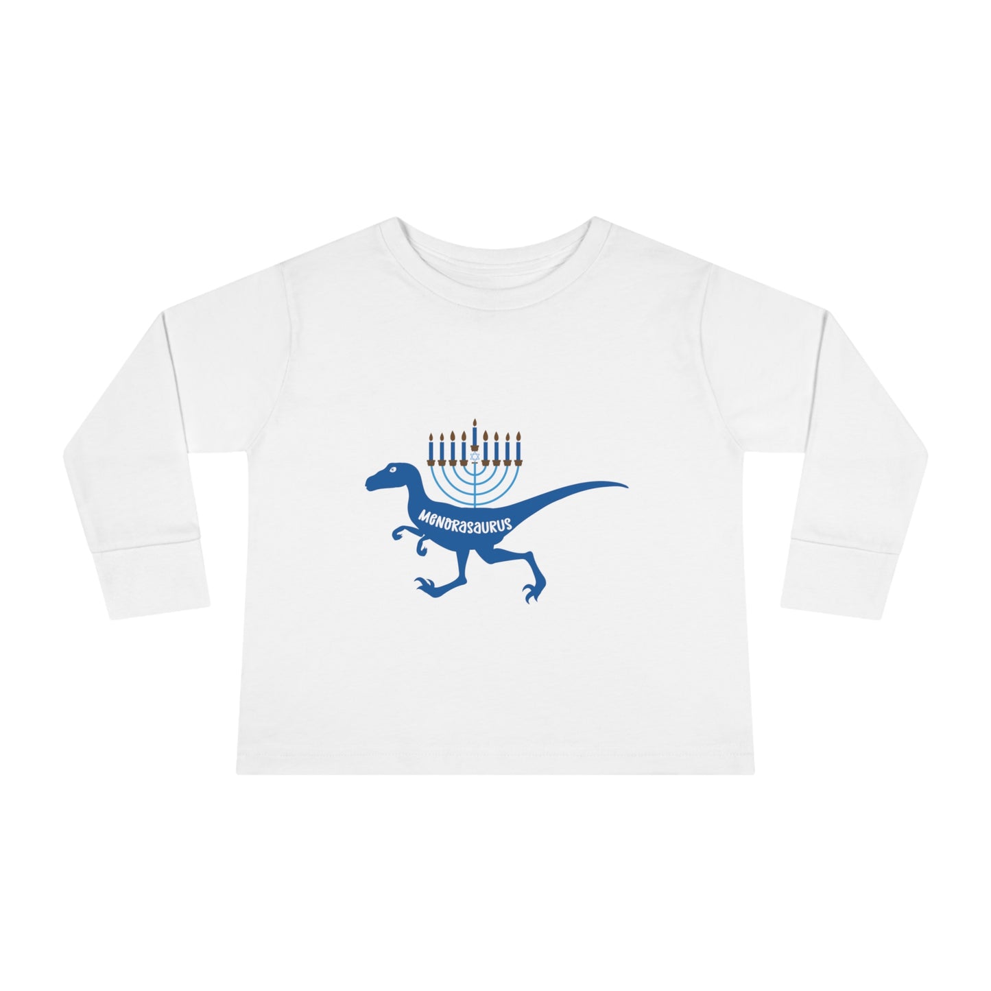 Menorahsaurus holidayToddler Long Sleeve Tee