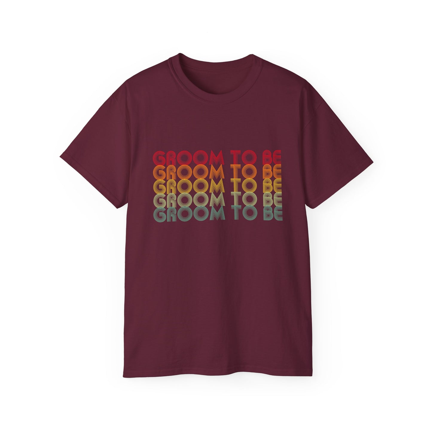 Groom To Be Engagement Party Retro Fade, S-5XL, Unisex Ultra Cotton Tee