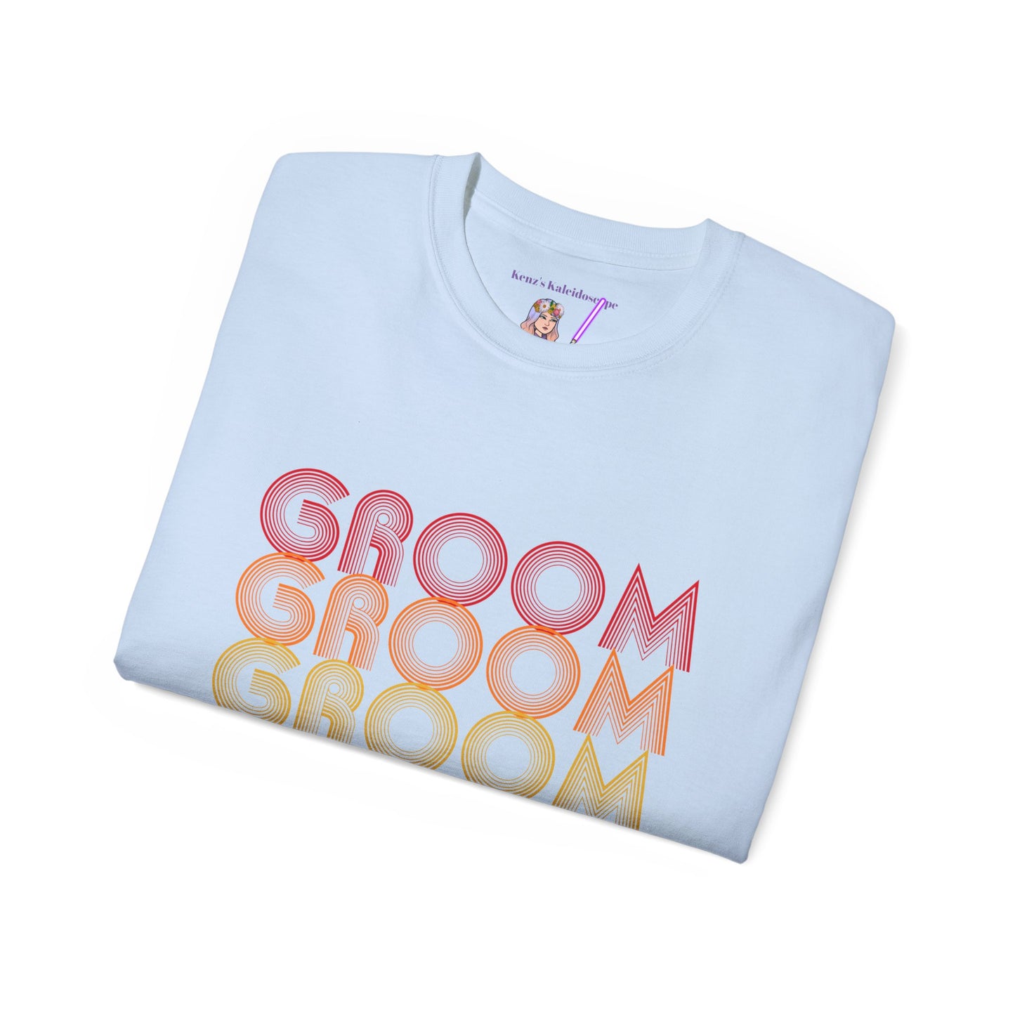 Groom Engagement Party Retro Fade, S-5XL, Unisex Ultra Cotton Tee