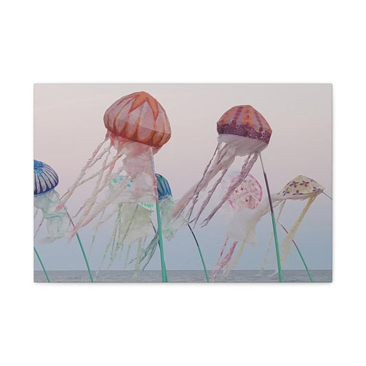 Jellyfish Jamboree, Matte Canvas, Stretched, 1.25"