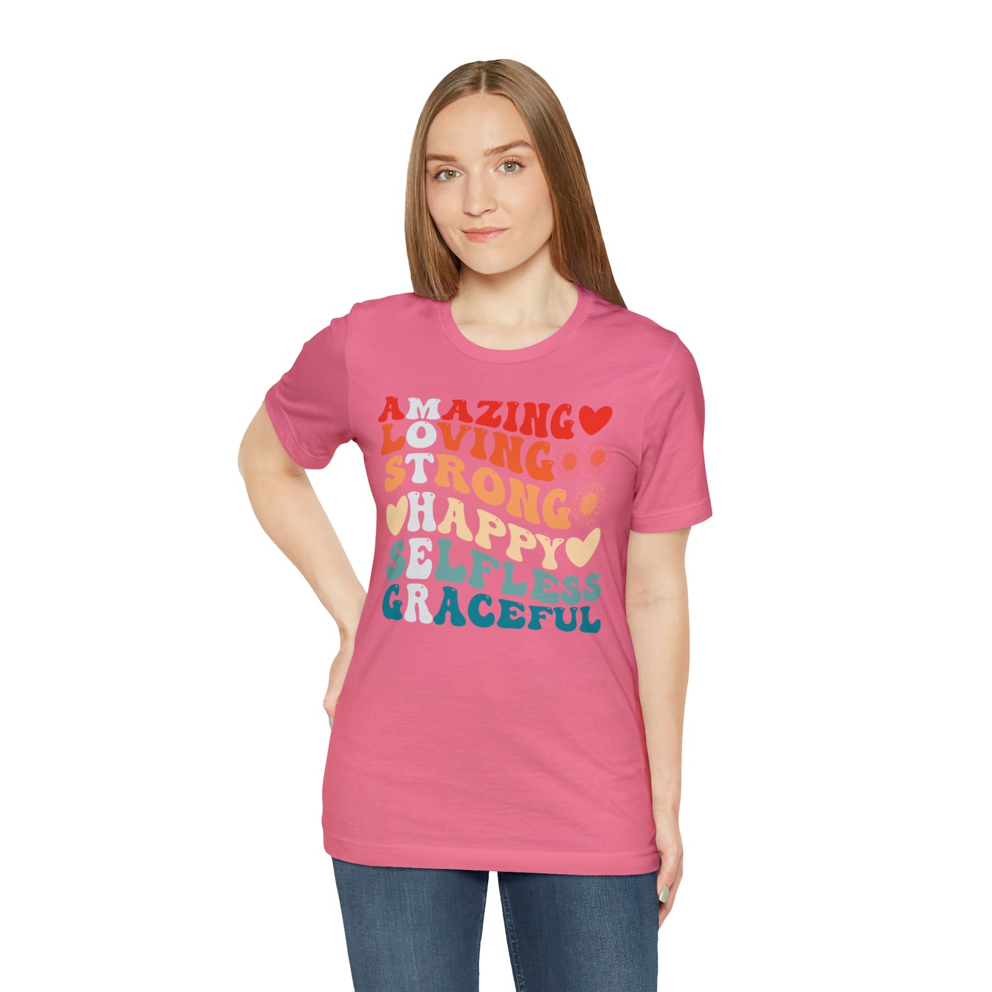 Mother's Day, Amazing Mother, XS-3XL, Unisex Jersey Short Sleeve Tee