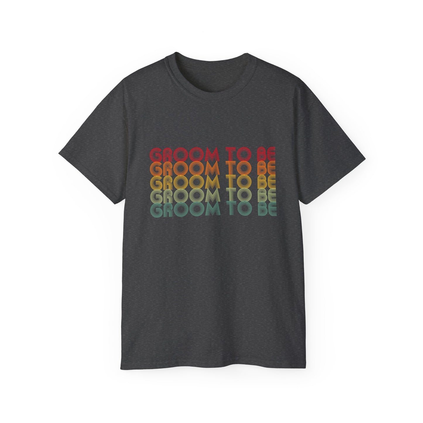 Groom To Be Engagement Party Retro Fade, S-5XL, Unisex Ultra Cotton Tee