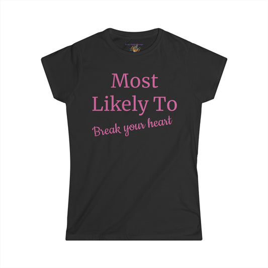 Bachelorette Party, Most Likely To, S-2XL, Women's Softstyle Tee