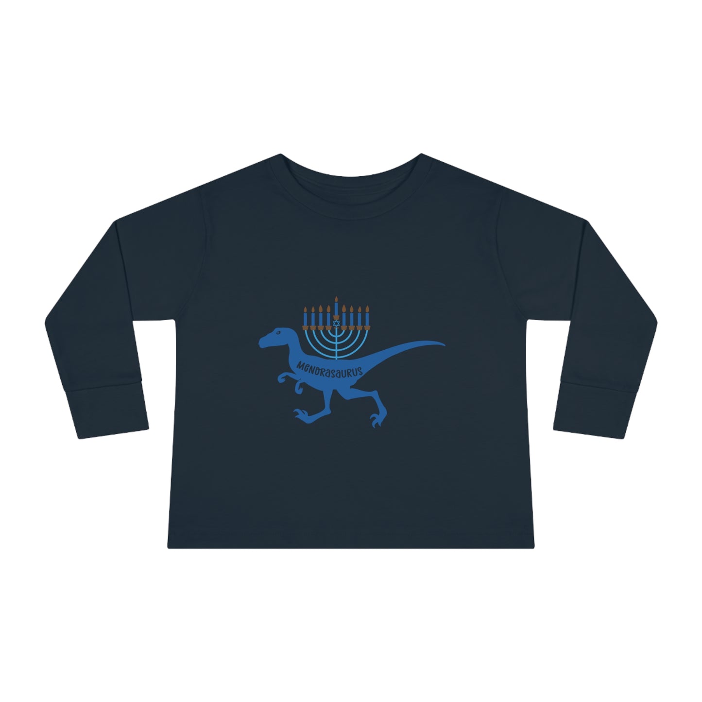 Menorahsaurus holidayToddler Long Sleeve Tee