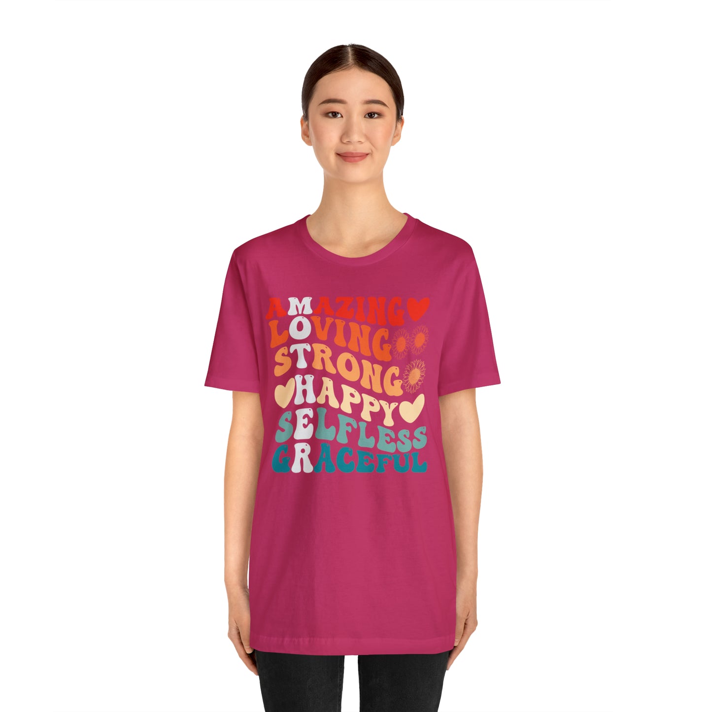 Mother's Day, Amazing Mother, XS-3XL, Unisex Jersey Short Sleeve Tee