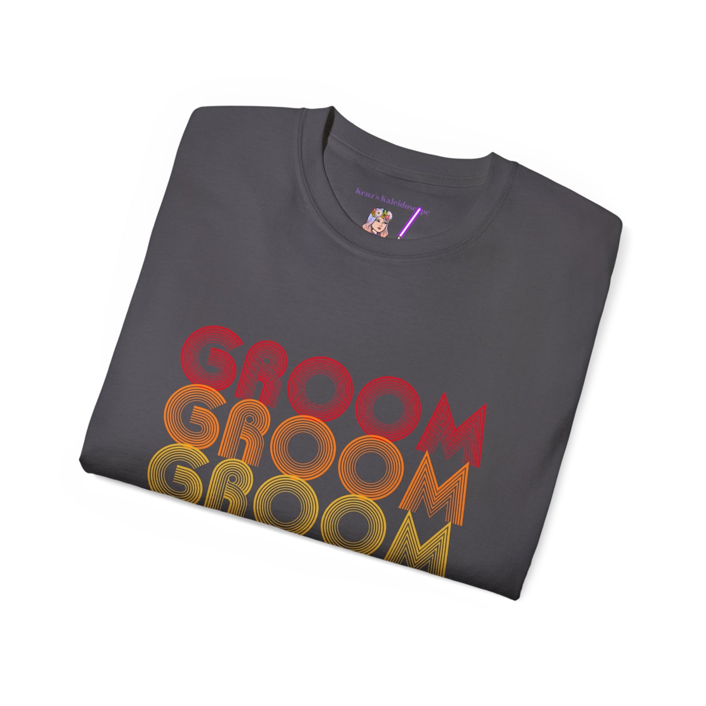 Groom Engagement Party Retro Fade, S-5XL, Unisex Ultra Cotton Tee