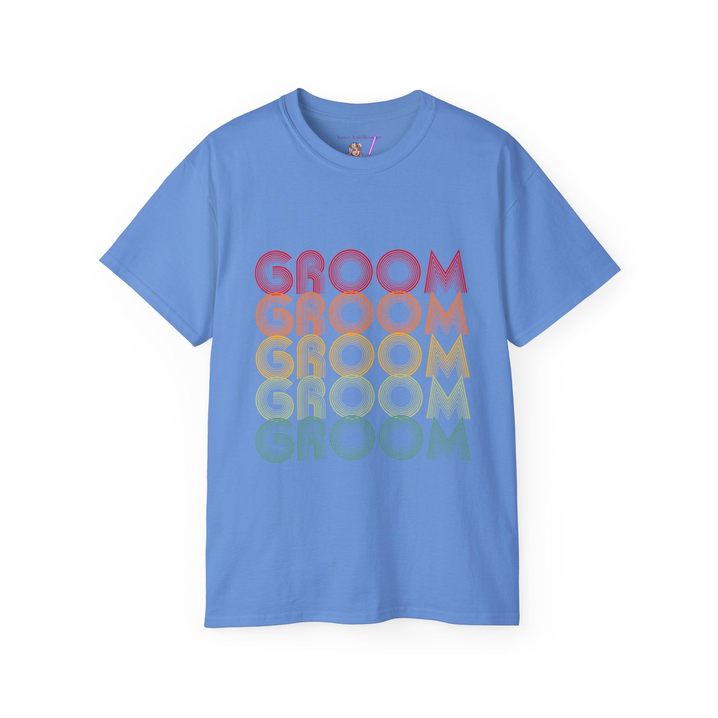 Groom Engagement Party Retro Fade, S-5XL, Unisex Ultra Cotton Tee