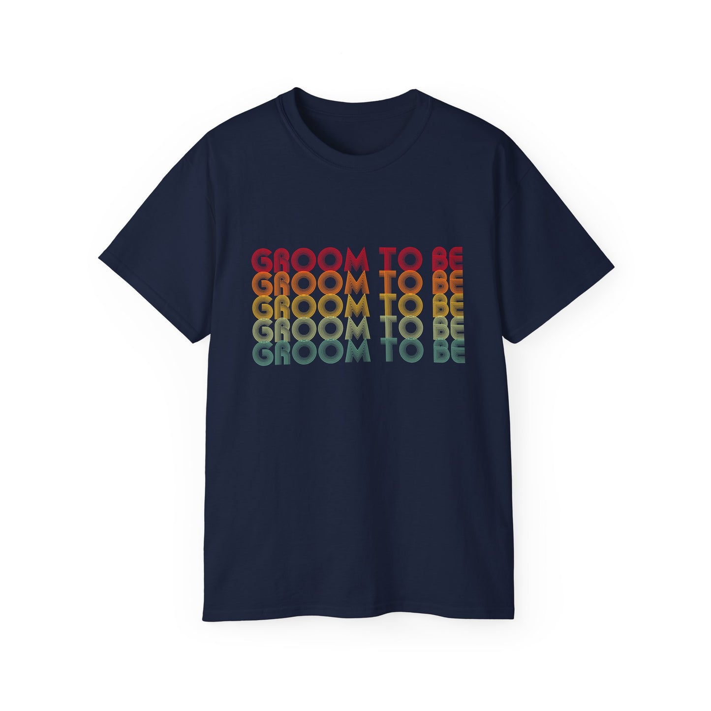 Groom To Be Engagement Party Retro Fade, S-5XL, Unisex Ultra Cotton Tee