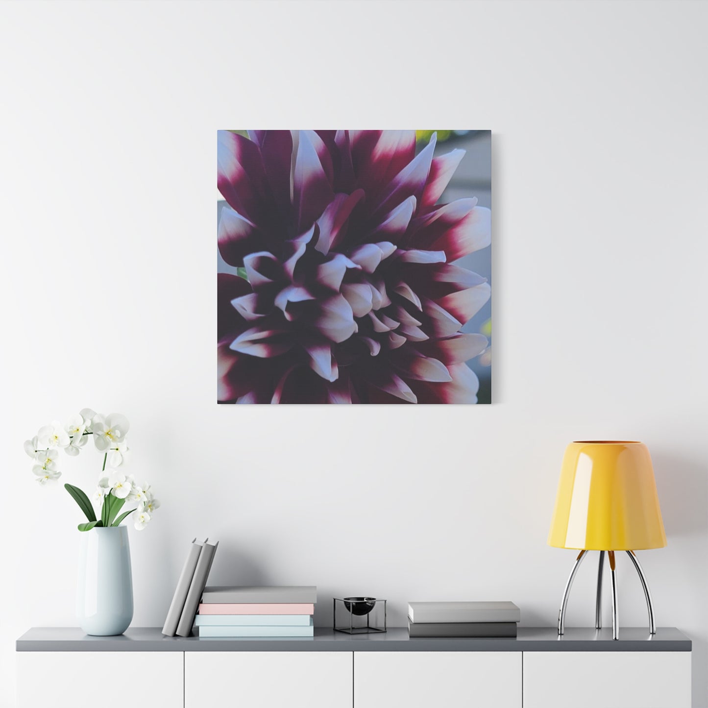 Hopelessly Devoted To Dahlias, Matte Canvas, Stretched, 1.25"