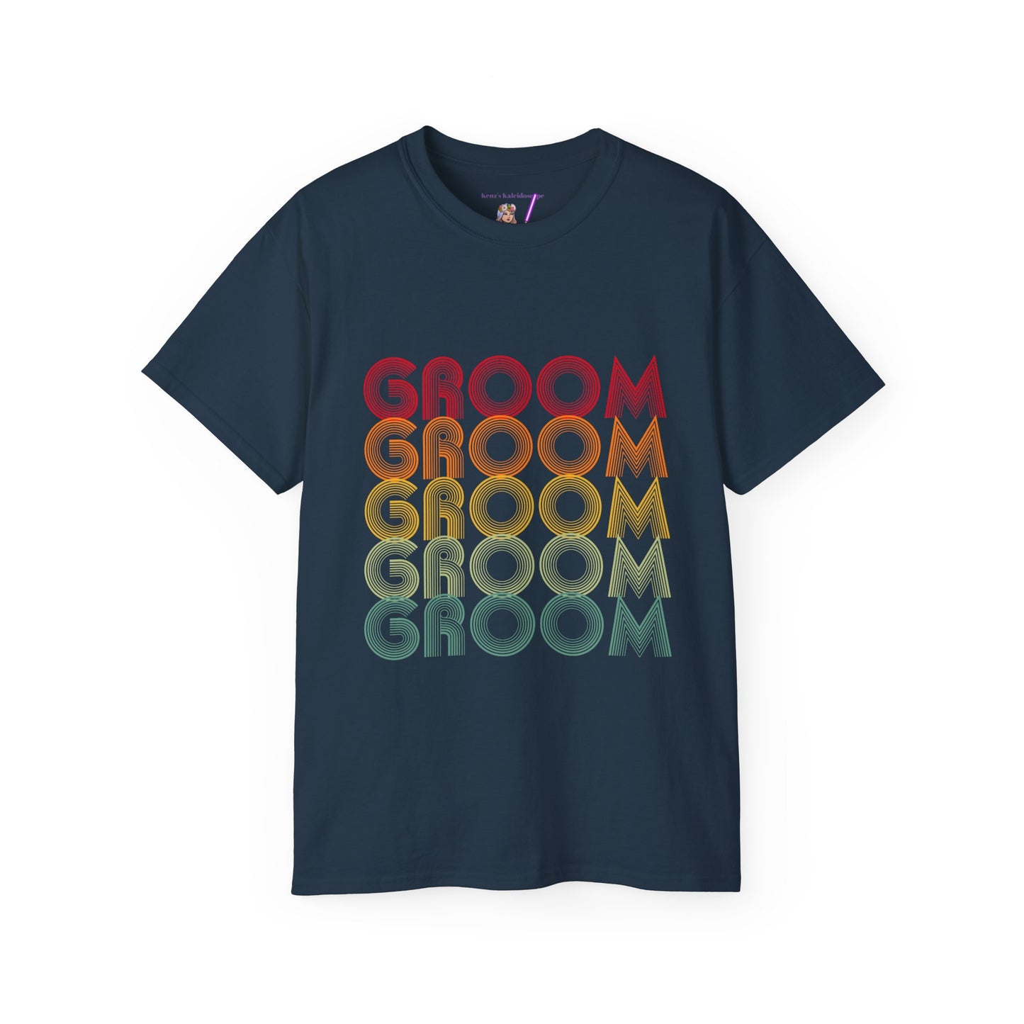 Groom Engagement Party Retro Fade, S-5XL, Unisex Ultra Cotton Tee