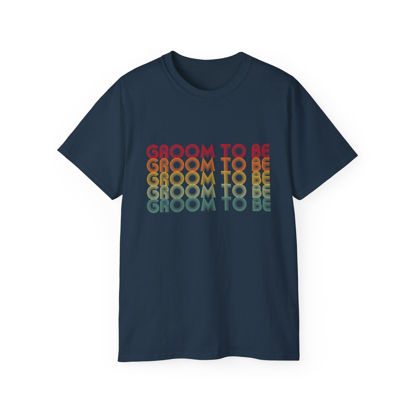 Groom To Be Engagement Party Retro Fade, S-5XL, Unisex Ultra Cotton Tee